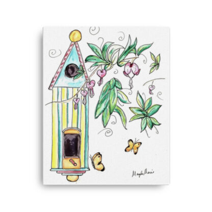 Fancy Birdhouse on Canvas