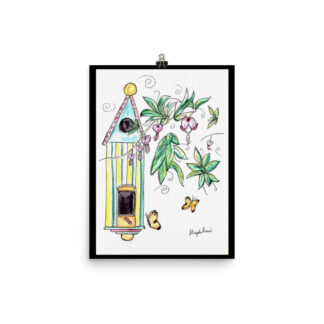 Fancy Birdhouse Print