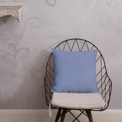 Blue Flowers Premium Pillow - Image 6