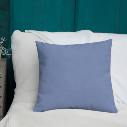 Blue Flowers Premium Pillow - Image 9