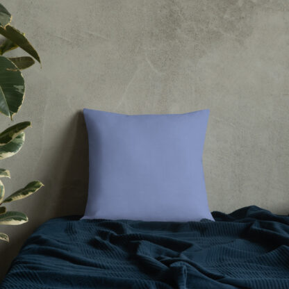 Blue Flowers Premium Pillow - Image 10