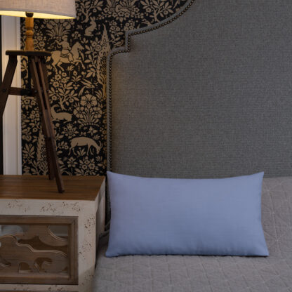 Blue Flowers Premium Pillow - Image 17
