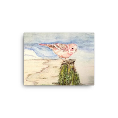 Pink Cardinal Canvas - Image 2