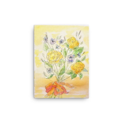 Yellow Roses Canvas - Image 2