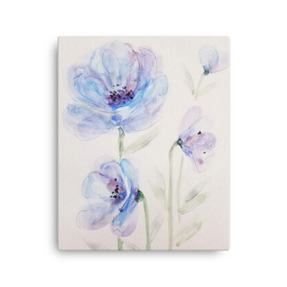 Blue Flowers Canvas - Image 2