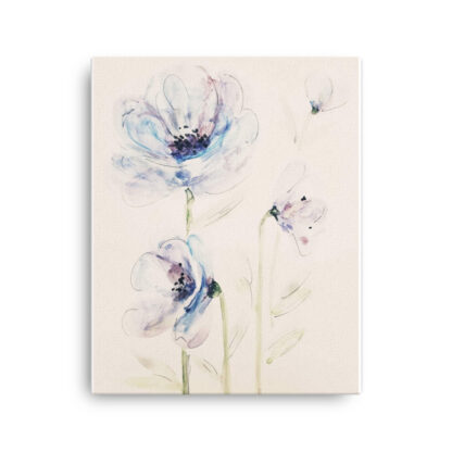light blue flowwers Canvas - Image 2