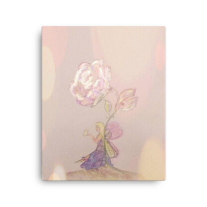 fairy flower metallic watercolor