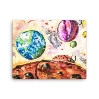 LadyBug in Space Canvas