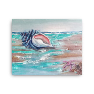 Shell on Beach Canvas
