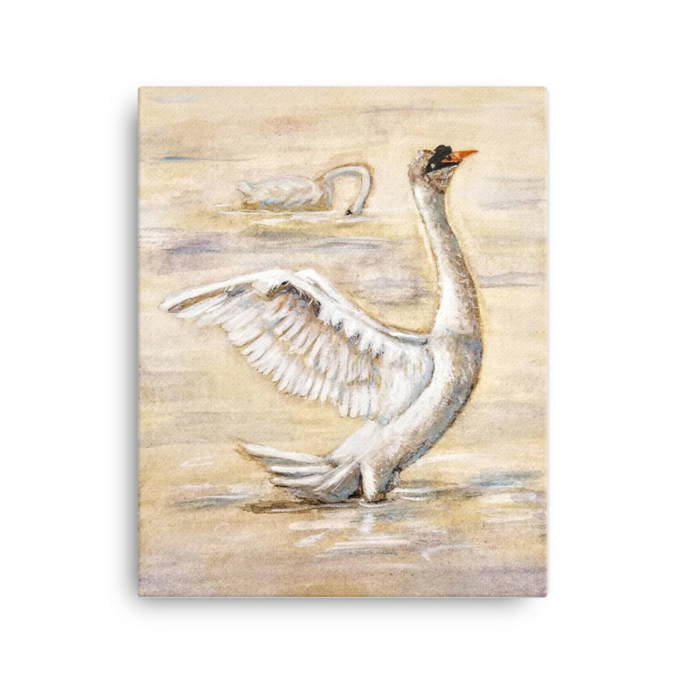 Swan Canvas – MagdaMarie's Artwork