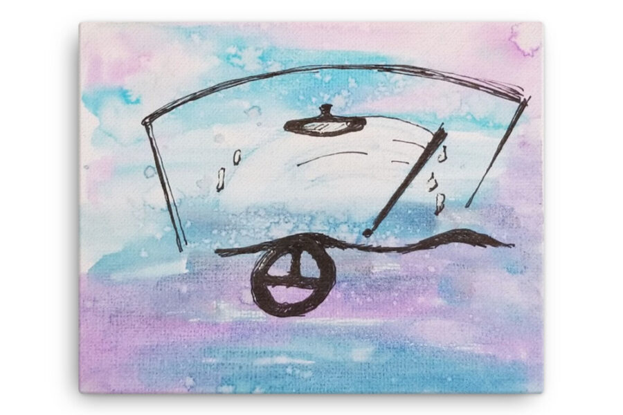 windsheild watercolor 