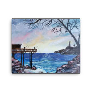 Blue Pier Canvas