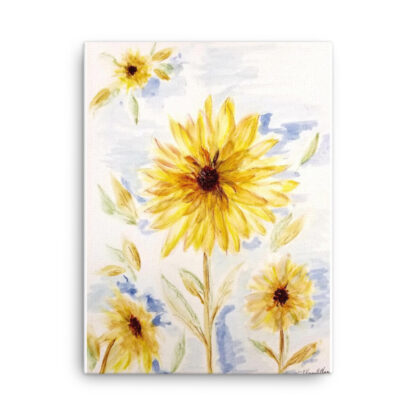Yellow Daisey Canvas - Image 3