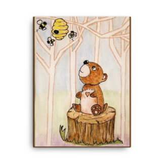 Woodland Bear Canvas