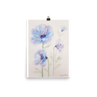Blue Flower Poster