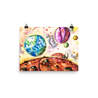 LadyBug in Space Print