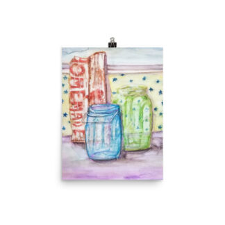 Mason Jars Photo paper poster