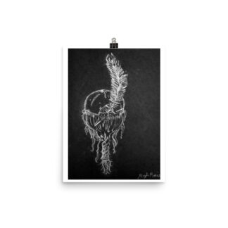Feather Head Band Photo paper poster