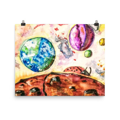 LadyBug in Space Print - Image 2