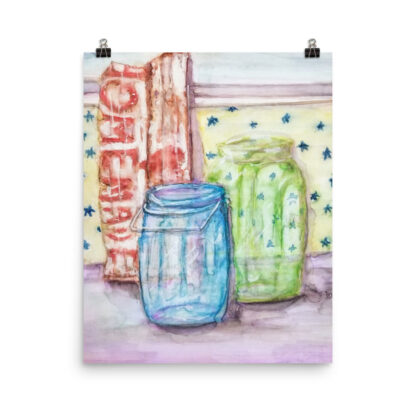 Mason Jars Photo paper poster - Image 2
