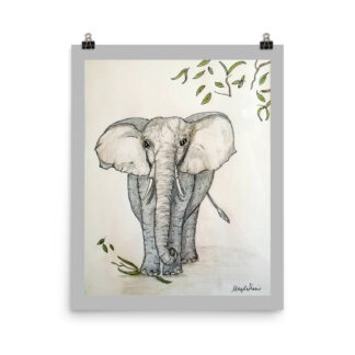 Elephant Photo paper poster