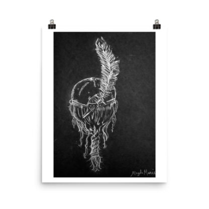 Feather Head Band Photo paper poster - Image 2