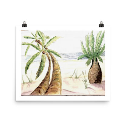 Palm Trees Photo paper poster - Image 2