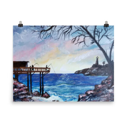 Blue Pier Photo paper poster - Image 3