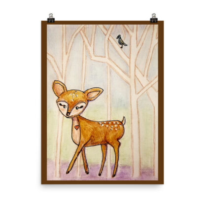 Woodland Deer Photo paper poster - Image 2