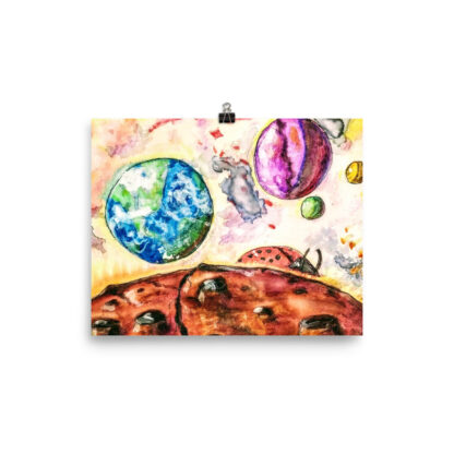 LadyBug in Space Print - Image 3