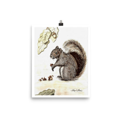 Squirrel Photo paper poster - Image 3