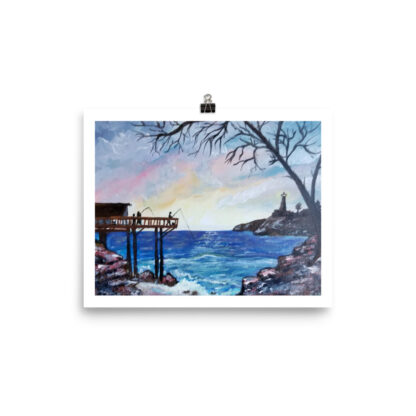 Blue Pier Photo paper poster - Image 4