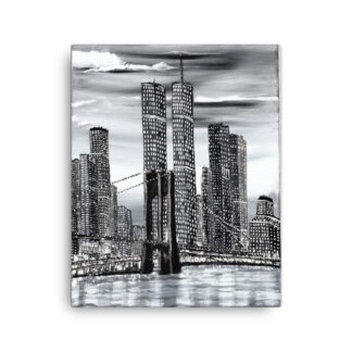 Brooklyn Bridge & Twin Towers Canvas