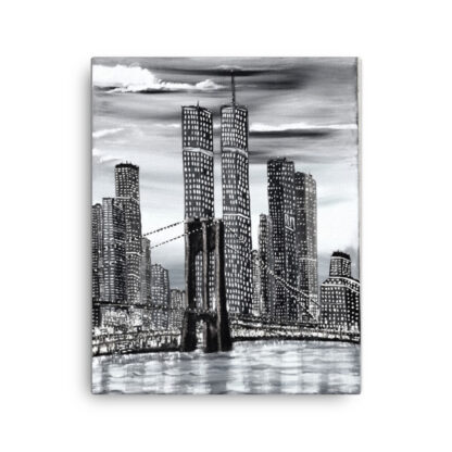Brooklyn Bridge & Twin Towers Canvas
