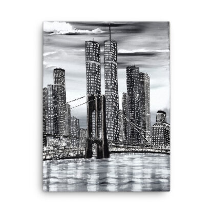 Brooklyn Bridge & Twin Towers Canvas - Image 3